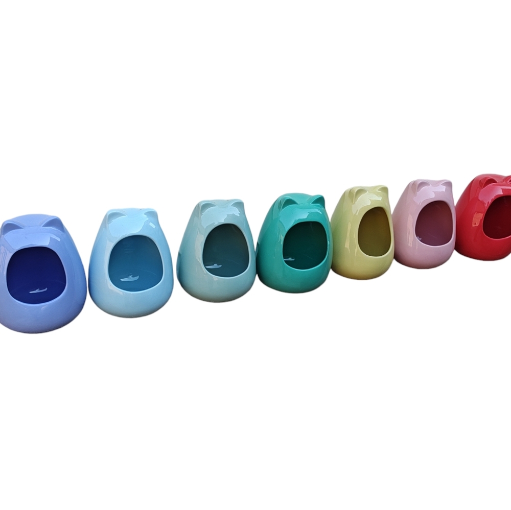 Ceramic Dust Baths or Feeders Heavy Non Tip